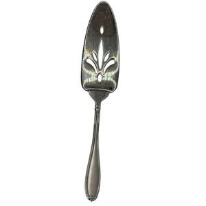 Princess House Barrington Solid Pierced Pie Cake Server Stainless Flatware 11.5"